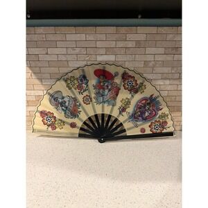 Disney Parks Disneyland Resort Hand Held Fan Coco Miguel Day of The Dead Skulls